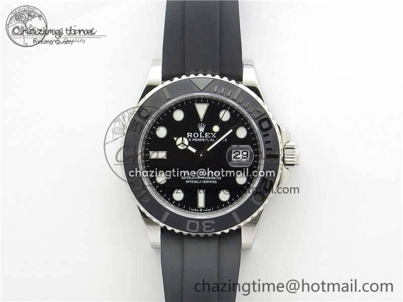 Yacht-Master 42mm 226659 VSF 1:1 Best Edition 3D Black Ceramic Bezel on Black Rubber Strap VS3235