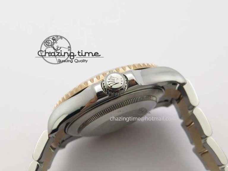 Yacht-Master BP Maker 116621 RG Bezel Brown Dial On SS Bracelet A3135