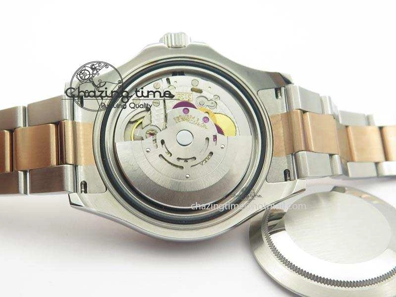 Yacht-Master BP Maker 116621 RG Bezel Brown Dial On SS Bracelet A3135