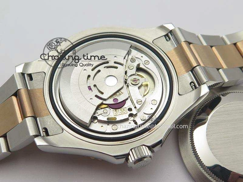 Yacht-Master BP Maker 116621 RG Bezel Brown Dial On SS Bracelet A3135