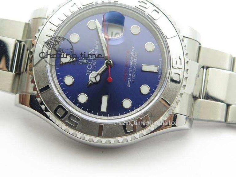 Yacht-Master BP Maker 16622 Blue Dial On SS Bracelet A3135