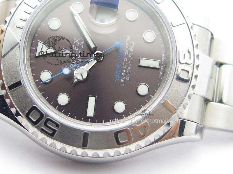 Yacht-Master BP Maker 16622 Grey Dial On SS Bracelet A3135