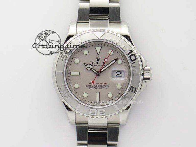 Yacht-Master BP Maker 16622 Silver Dial On SS Bracelet A3135