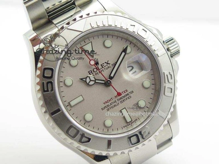 Yacht-Master BP Maker 16622 Silver Dial On SS Bracelet A3135