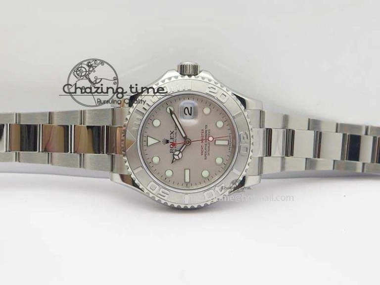 Yacht-Master BP Maker 16622 Silver Dial On SS Bracelet A3135