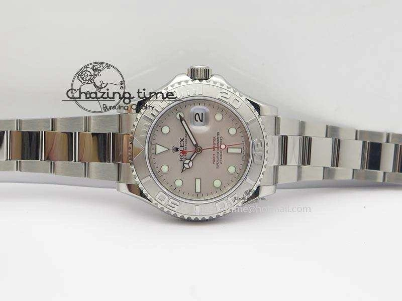 Yacht-Master BP Maker 16622 Silver Dial On SS Bracelet A3135