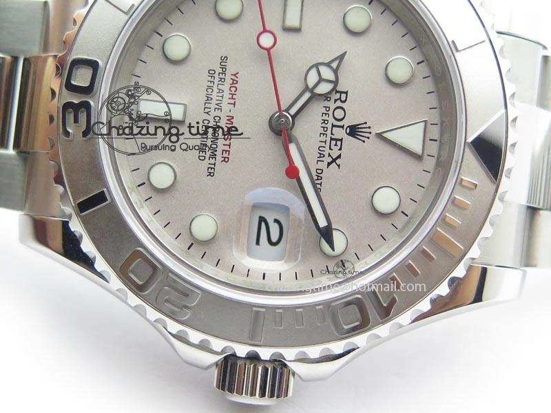 Yacht-Master BP Maker 16622 Silver Dial On SS Bracelet A3135