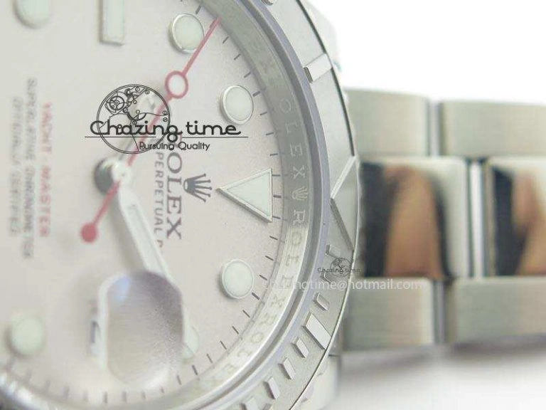 Yacht-Master BP Maker 16622 Silver Dial On SS Bracelet A3135