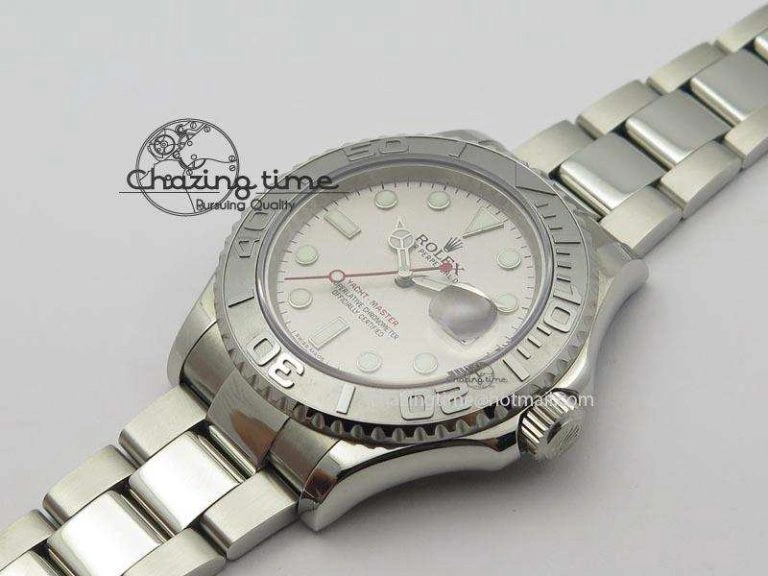 Yacht-Master BP Maker 16622 Silver Dial On SS Bracelet A3135