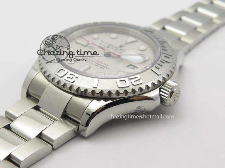 Yacht-Master BP Maker 16622 Silver Dial On SS Bracelet A3135