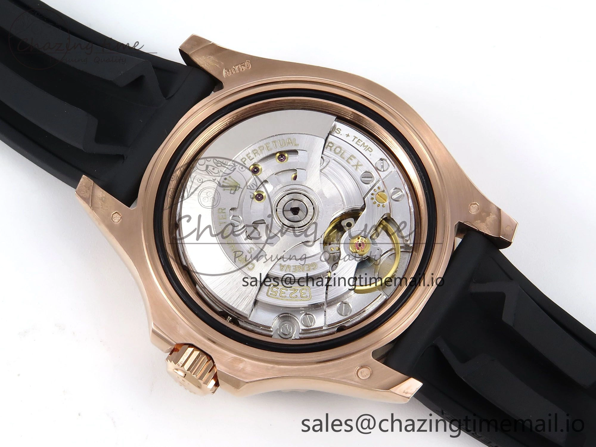 Yacht-Master RG 126655 QF+ 1:1 Best Edition Black Dial on Oysterflex Strap VR3235