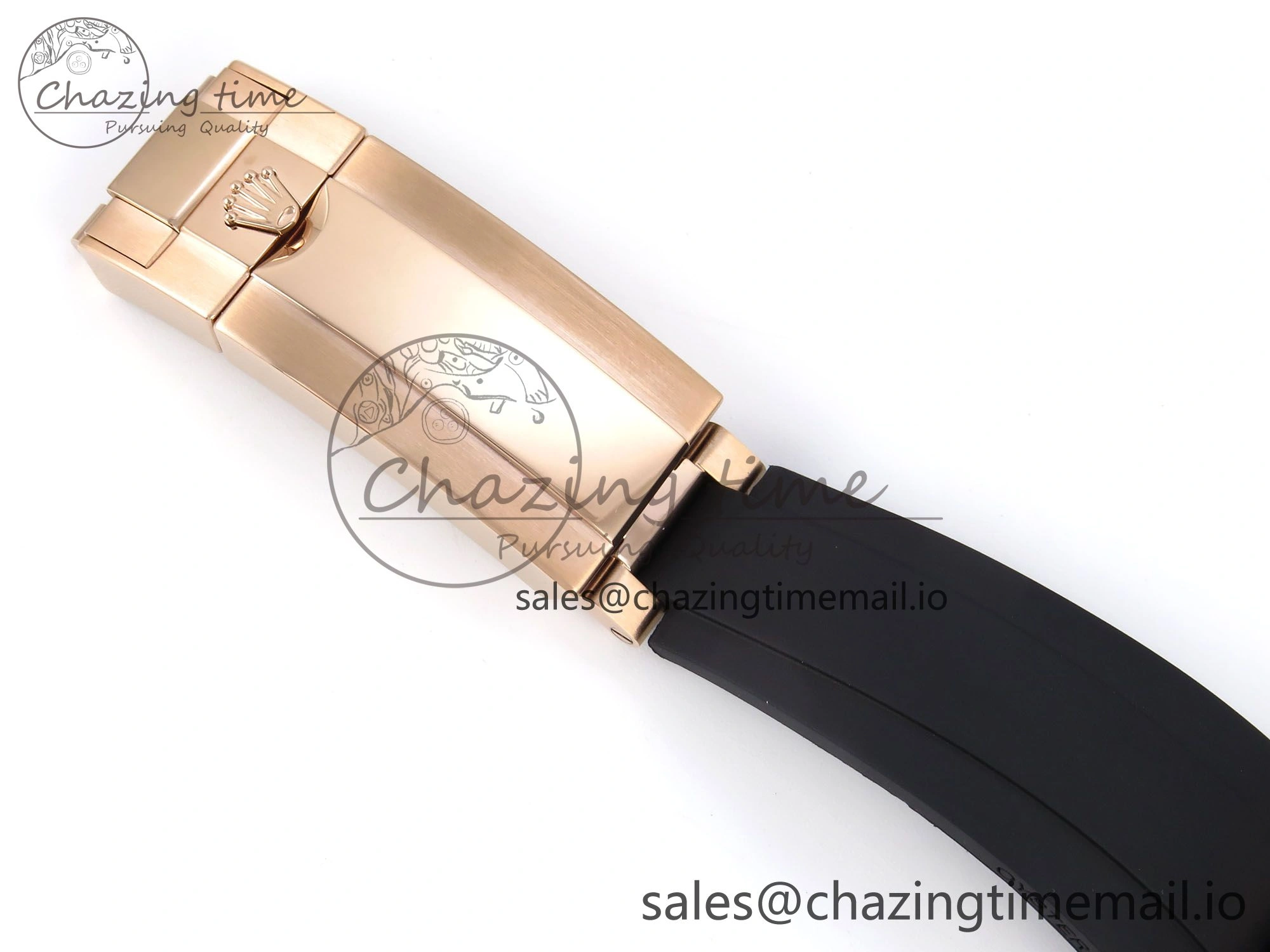 Yacht-Master RG 126655 QF+ 1:1 Best Edition Black Dial on Oysterflex Strap VR3235