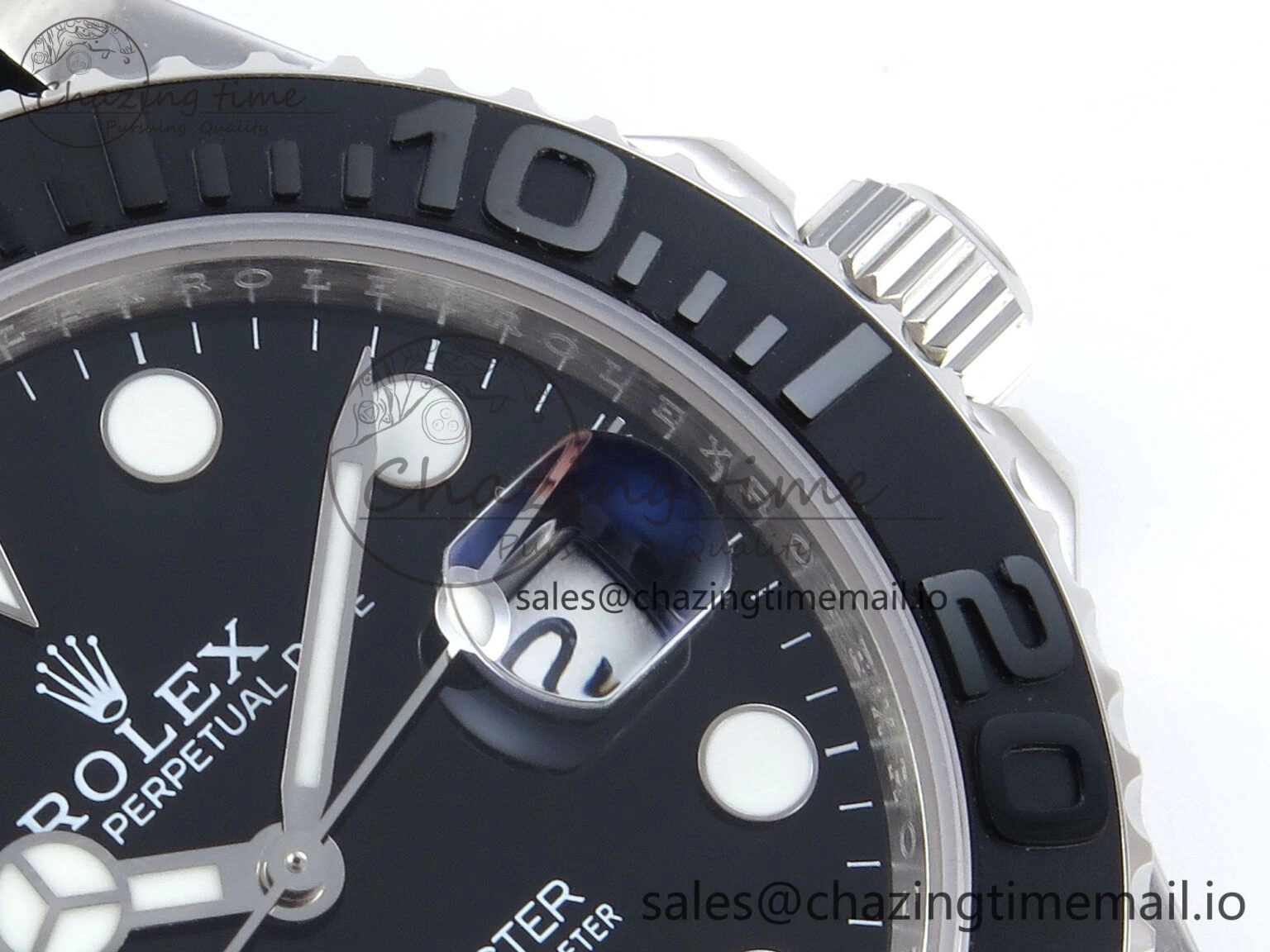 Yacht-Master SS 226659 QF+ 1:1 Best Edition Black Dial on Oysterflex Strap VR3235