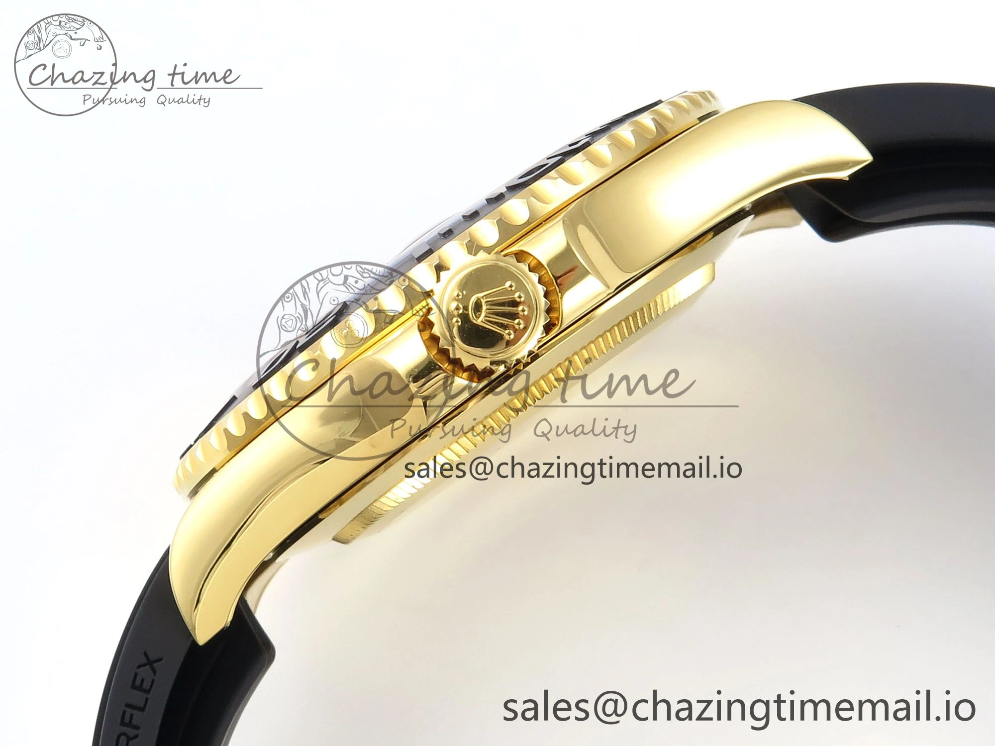 Yacht-Master YG 226658 QF+ 1:1 Best Edition Black Dial on Oysterflex Strap VR3235