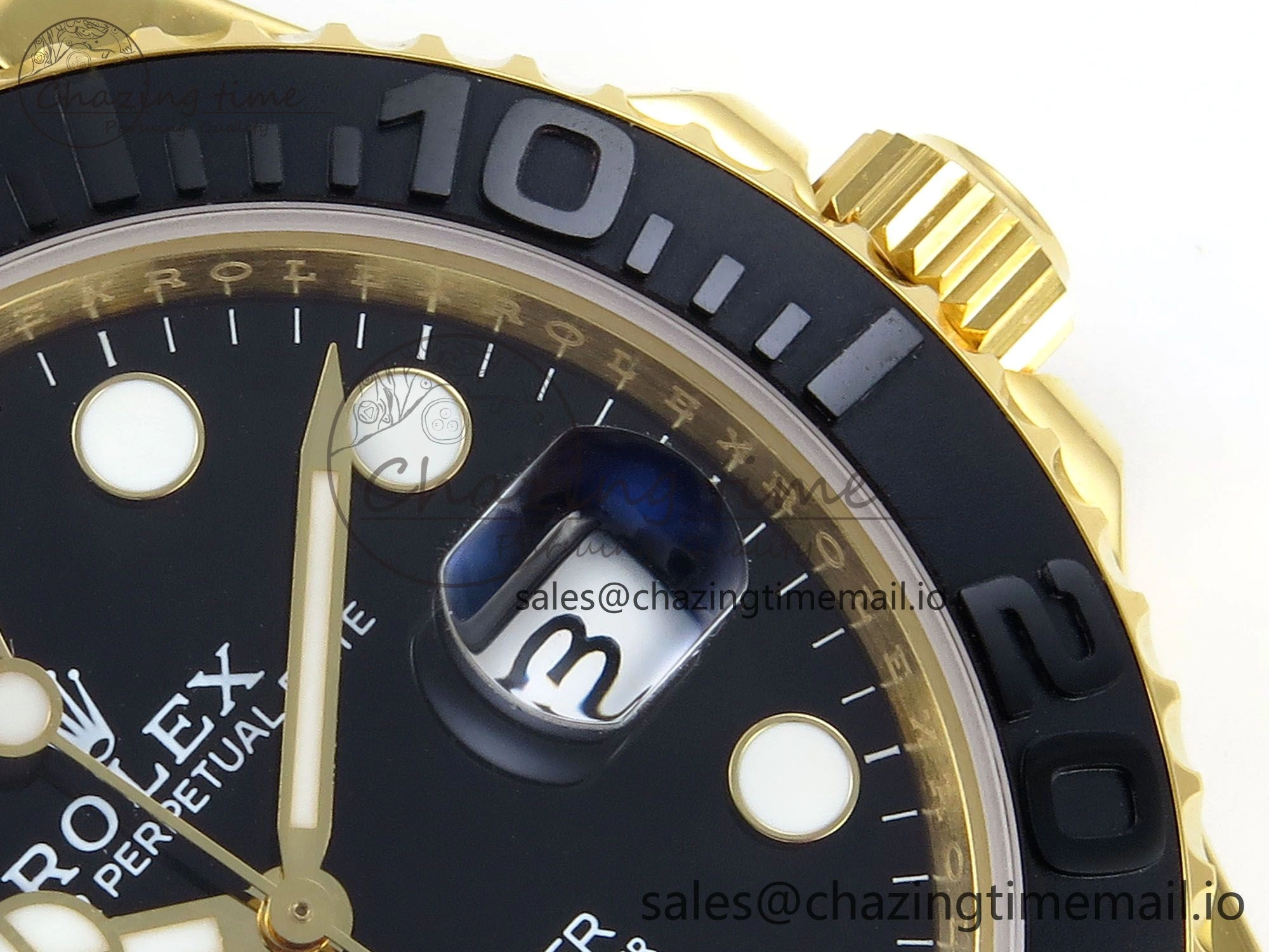 Yacht-Master YG 226658 QF+ 1:1 Best Edition Black Dial on Oysterflex Strap VR3235