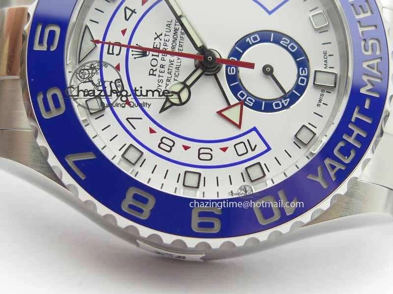 YachtMaster II 116680 SS Blue Ceramic JF 1:1 Best Edition On SS Bracelet A7750 V2