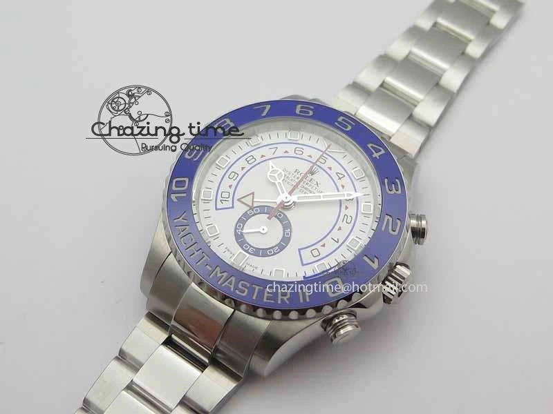 YachtMaster II 116680 SS Blue Ceramic JF 1:1 Best Edition On SS Bracelet A7750 V2