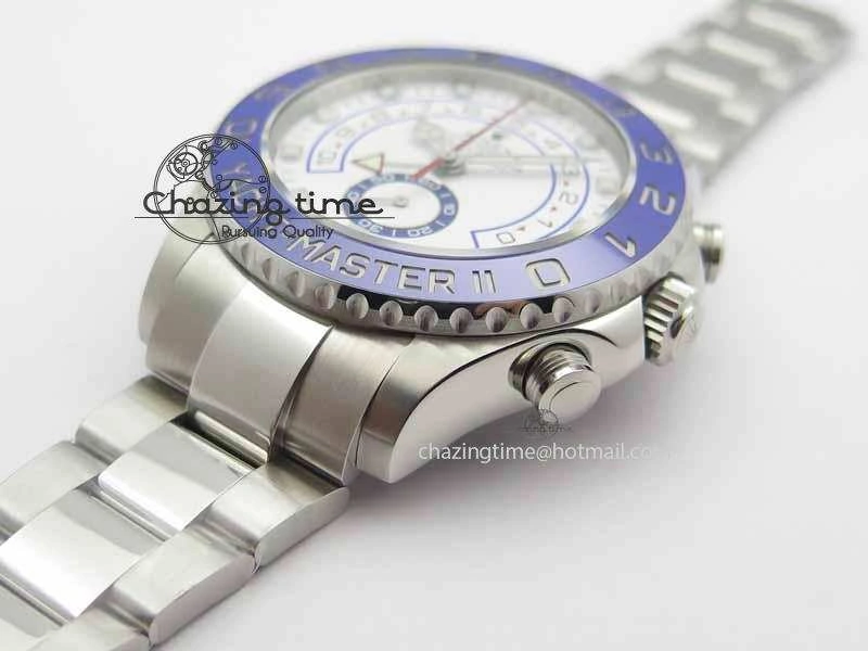YachtMaster II 116680 SS Blue Ceramic JF 1:1 Best Edition On SS Bracelet A7750 V2
