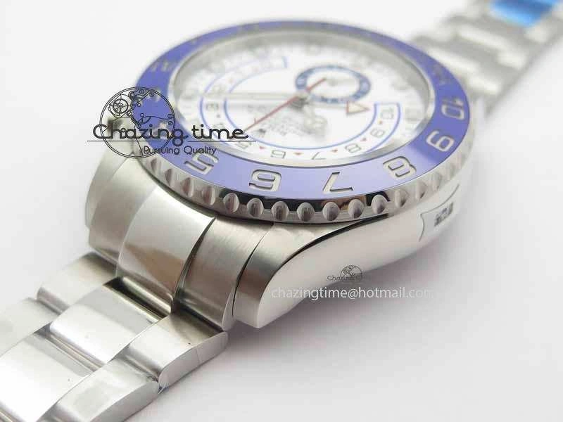 YachtMaster II 116680 SS Blue Ceramic JF 1:1 Best Edition On SS Bracelet A7750 V2