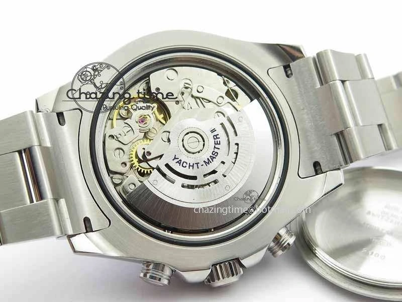 YachtMaster II 116680 SS Blue Ceramic JF 1:1 Best Edition On SS Bracelet A7750 V2