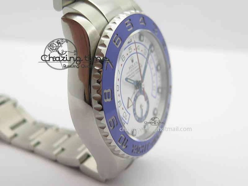YachtMaster II 116680 SS Blue Ceramic JF 1:1 Best Edition On SS Bracelet A7750