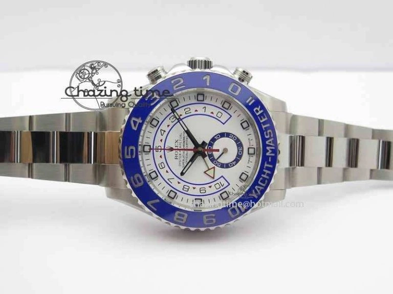 YachtMaster II 116680 SS Blue Ceramic JF 1:1 Best Edition On SS Bracelet A7750