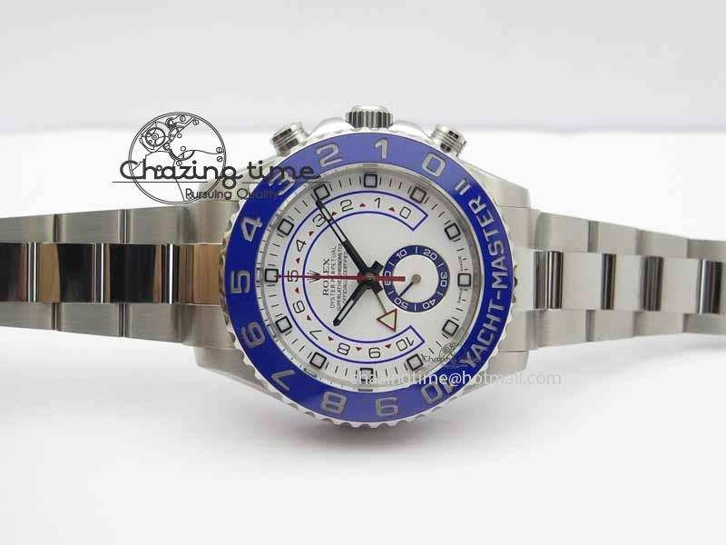 YachtMaster II 116680 SS Blue Ceramic JF 1:1 Best Edition On SS Bracelet A7750