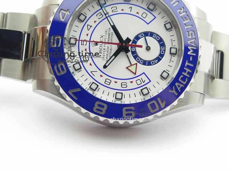 YachtMaster II 116680 SS Blue Ceramic JF 1:1 Best Edition On SS Bracelet A7750