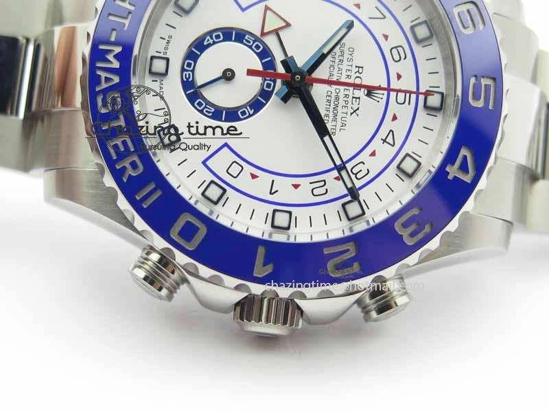 YachtMaster II 116680 SS Blue Ceramic JF 1:1 Best Edition On SS Bracelet A7750