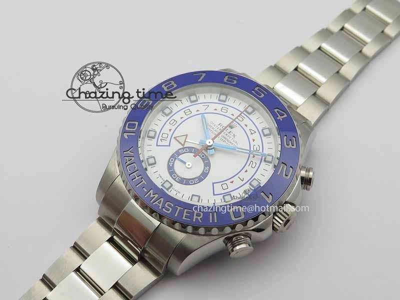 YachtMaster II 116680 SS Blue Ceramic JF 1:1 Best Edition On SS Bracelet A7750