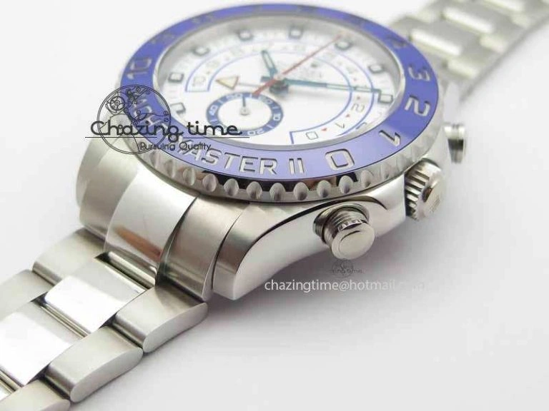 YachtMaster II 116680 SS Blue Ceramic JF 1:1 Best Edition On SS Bracelet A7750