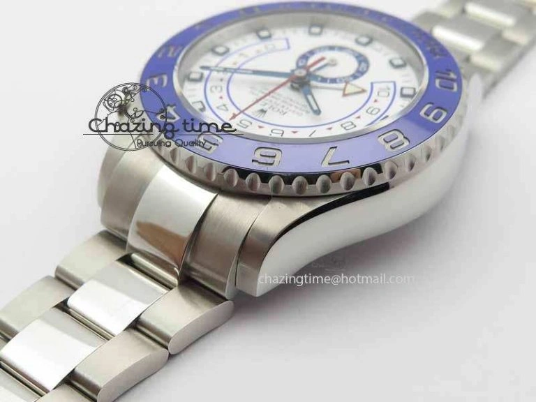 YachtMaster II 116680 SS Blue Ceramic JF 1:1 Best Edition On SS Bracelet A7750