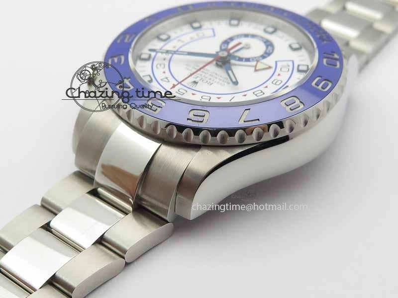 YachtMaster II 116680 SS Blue Ceramic JF 1:1 Best Edition On SS Bracelet A7750