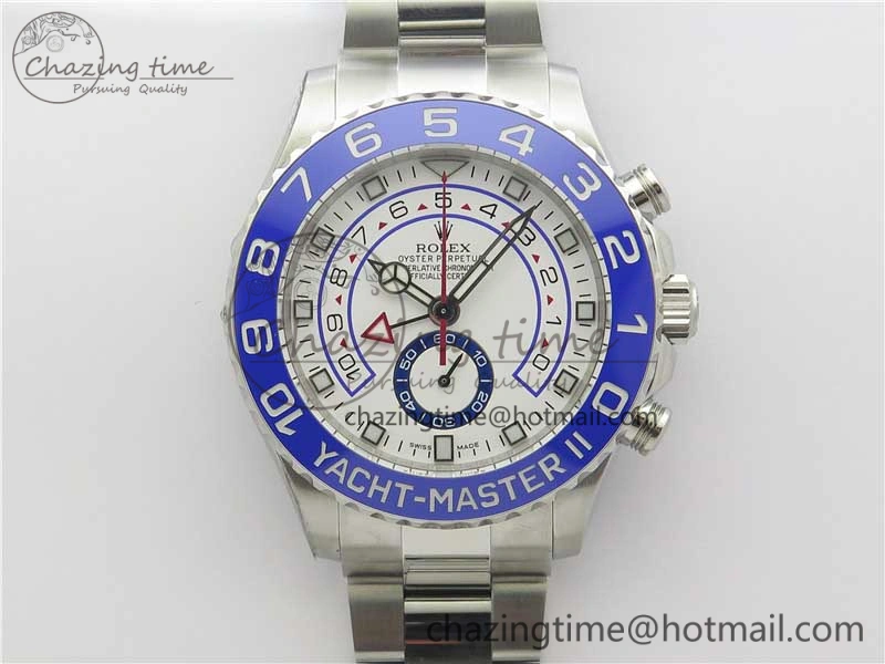 YachtMaster II 116680 SS Blue Ceramic VRF 1:1 Best Edition on SS Bracelet A7750