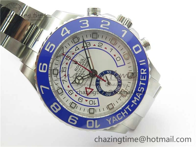 YachtMaster II 116680 SS Blue Ceramic VRF 1:1 Best Edition on SS Bracelet A7750