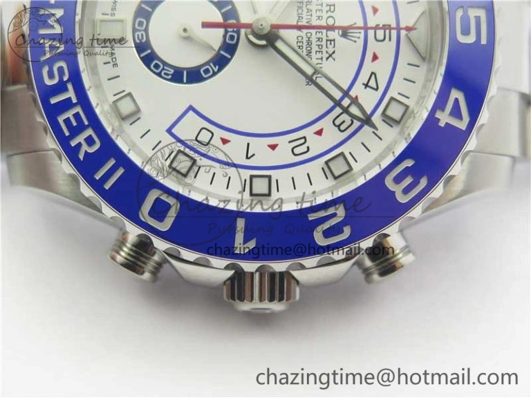 YachtMaster II 116680 SS Blue Ceramic VRF 1:1 Best Edition on SS Bracelet A7750