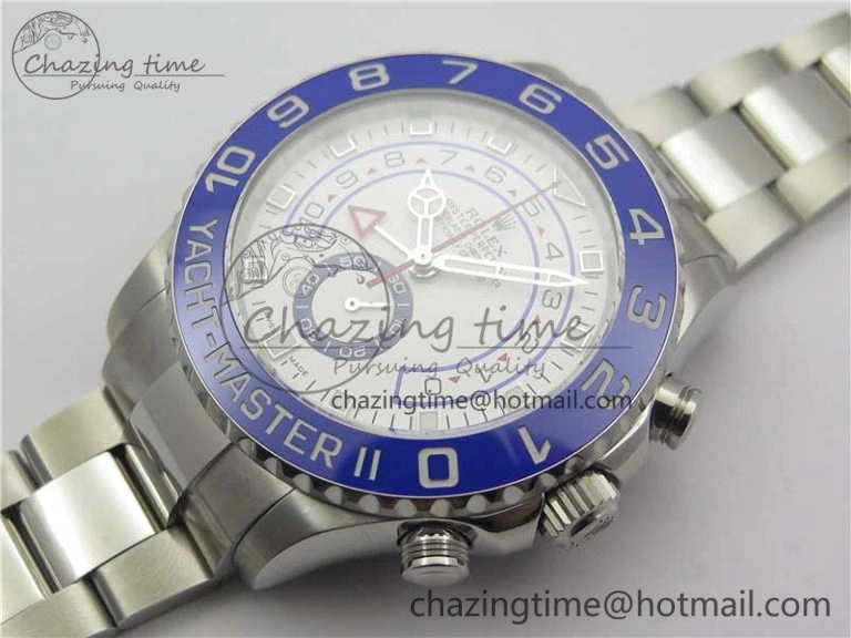 YachtMaster II 116680 SS Blue Ceramic VRF 1:1 Best Edition on SS Bracelet A7750