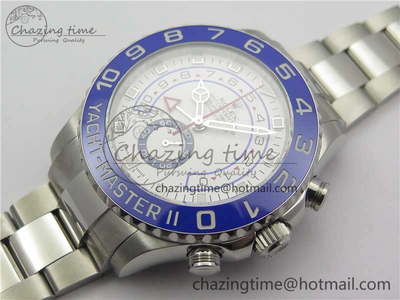 YachtMaster II 116680 SS Blue Ceramic VRF 1:1 Best Edition on SS Bracelet A7750