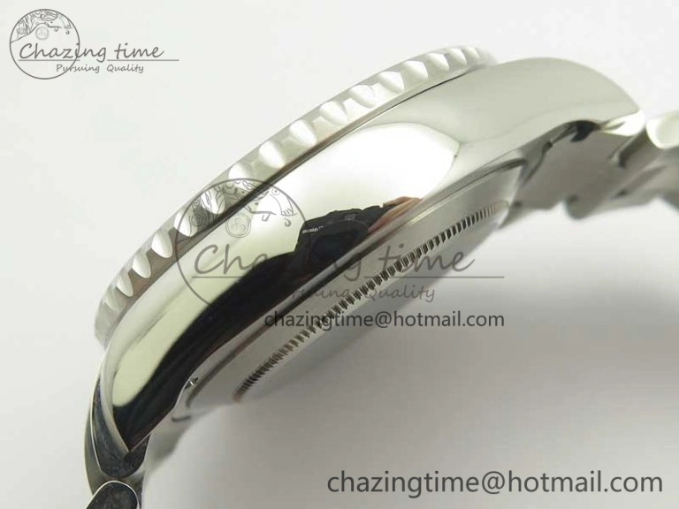 YachtMaster II 116680 SS JF 1:1 Best Edition White Dial Blue Ceramic Bezel on SS Bracelet A7750 V2