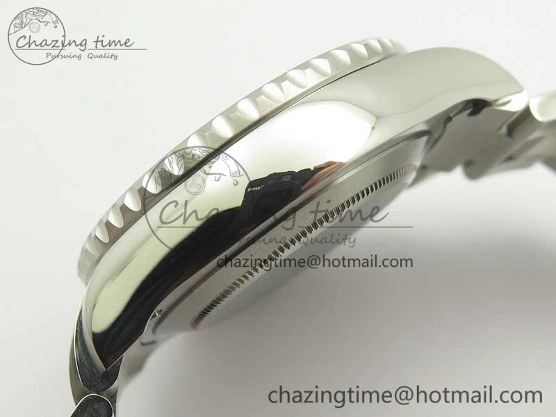 YachtMaster II 116680 SS JF 1:1 Best Edition White Dial Blue Ceramic Bezel on SS Bracelet A7750 V2