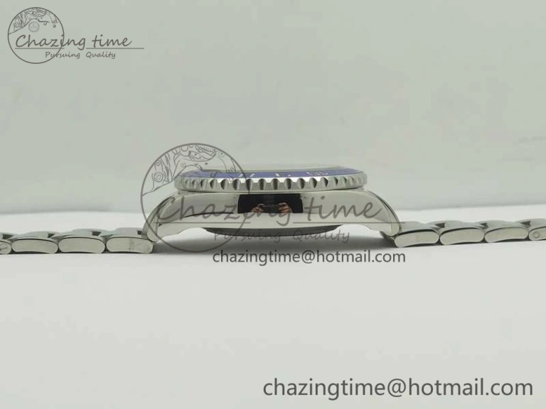 YachtMaster II 116680 SS JF 1:1 Best Edition White Dial Blue Ceramic Bezel on SS Bracelet A7750 V2