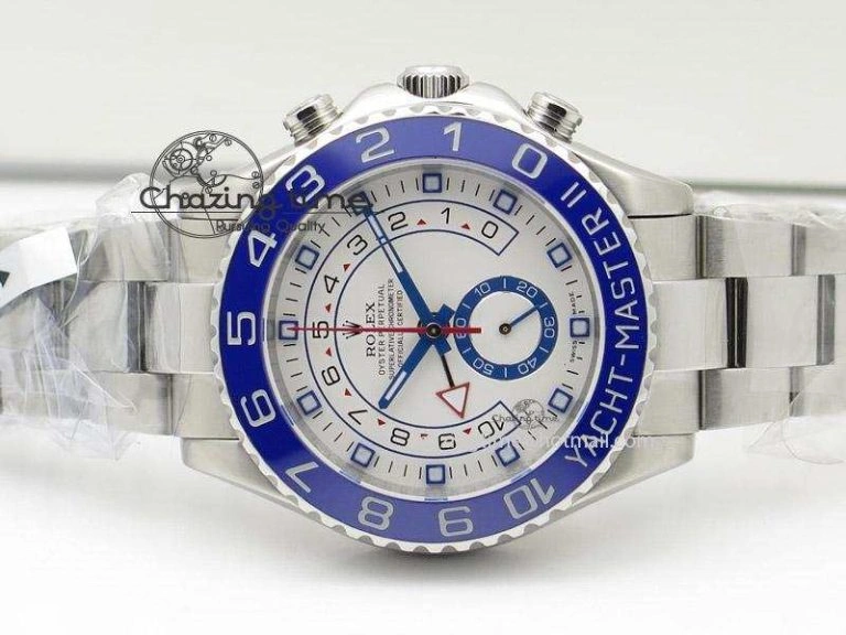 YachtMaster II 116680 SS White Dial on SS Bracelet A7750