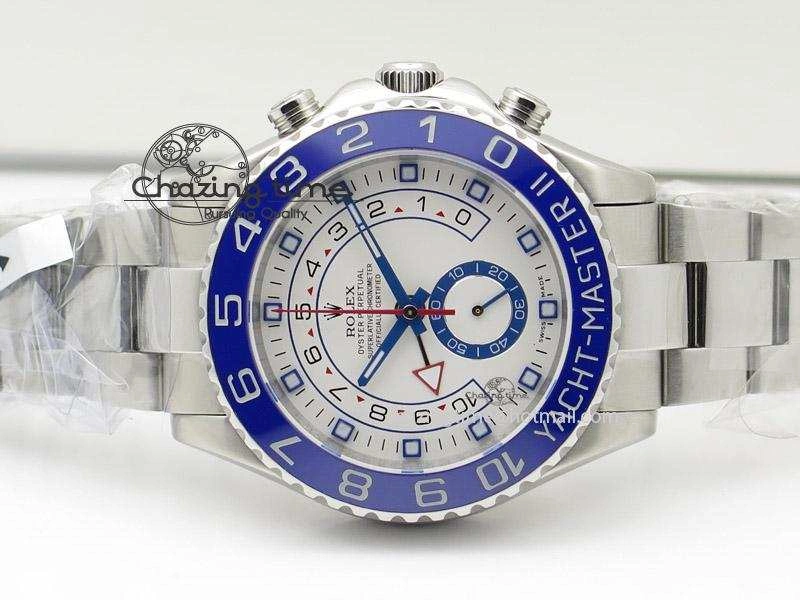 YachtMaster II 116680 SS White Dial on SS Bracelet A7750