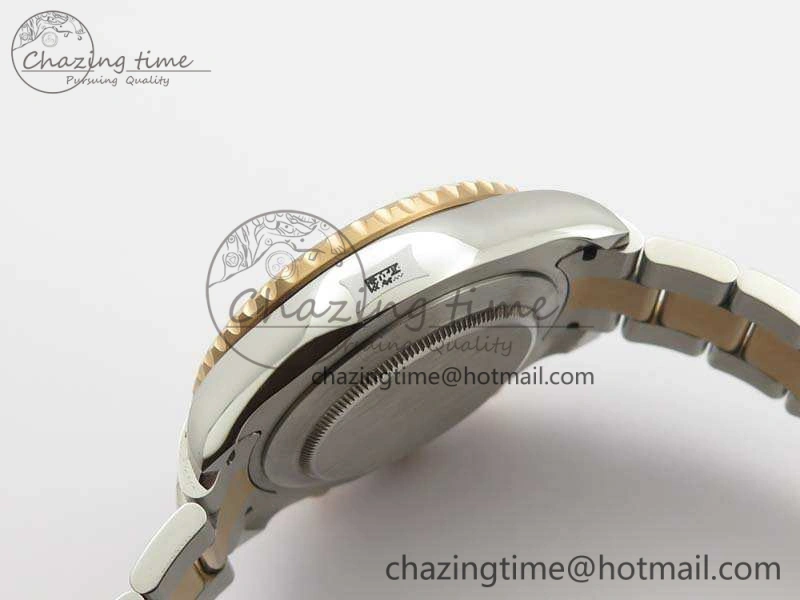 YachtMaster II 116681 SS RG Blue Ceramic New Version Dial JF 1:1 Best Edition On SS RG Bracelet A7750