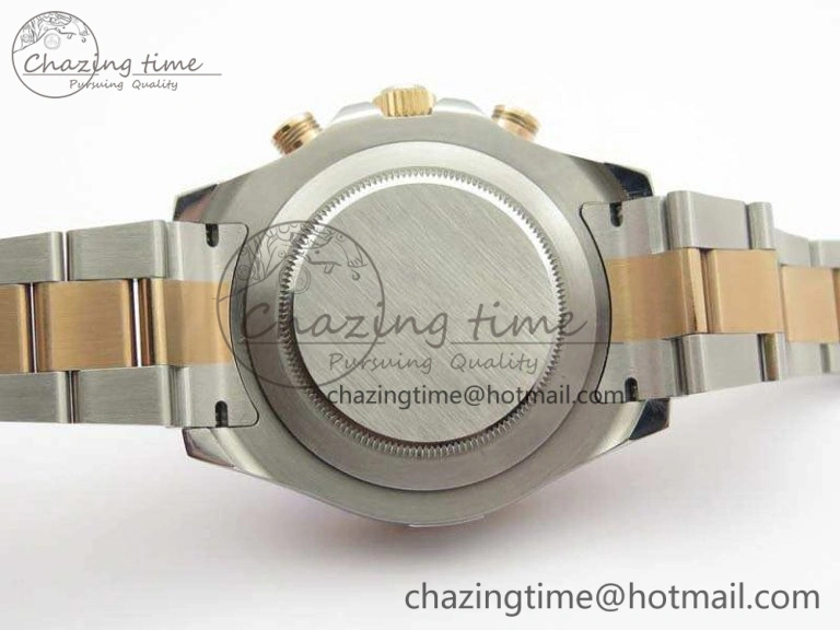 YachtMaster II 116681 SS RG Blue Ceramic New Version Dial JF 1:1 Best Edition On SS RG Bracelet A7750