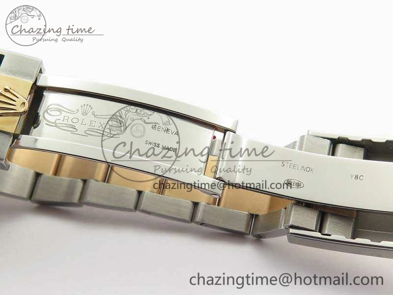 YachtMaster II 116681 SS RG Blue Ceramic New Version Dial JF 1:1 Best Edition On SS RG Bracelet A7750