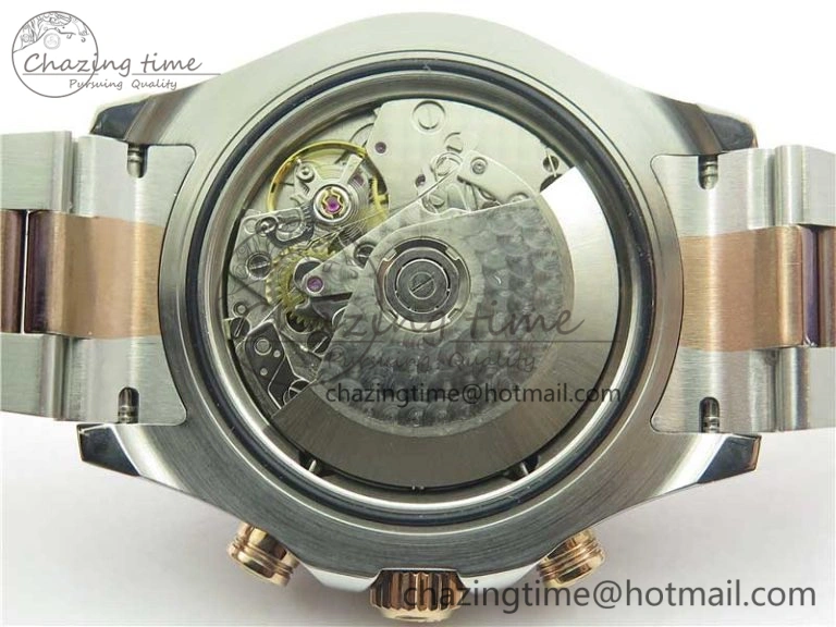 YachtMaster II 116681 SS RG Blue Ceramic VRF 1:1 Best Edition on SS RG Bracelet A7750