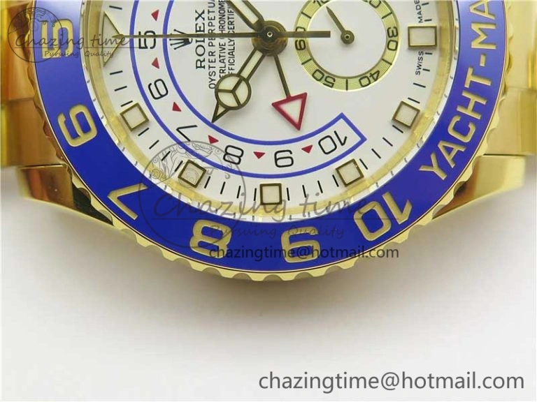 YachtMaster II 116685 YG Blue Ceramic VRF 1:1 Best Edition on YG Bracelet A7750