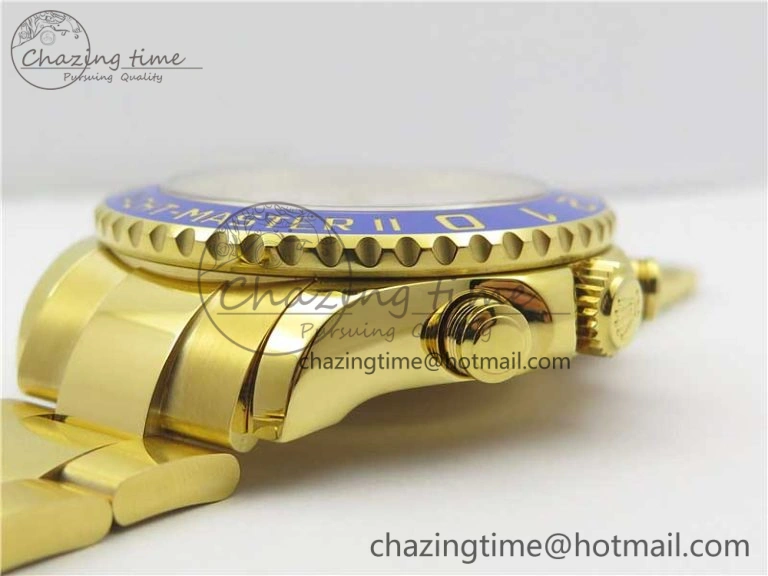 YachtMaster II 116685 YG Blue Ceramic VRF 1:1 Best Edition on YG Bracelet A7750