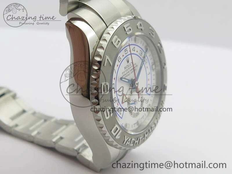 YachtMaster II 116689 SS JF 1:1 Best Edition White Dial Blue On SS Bracelet A7750